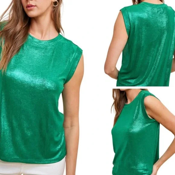 Emerald Shine Muscle Tee