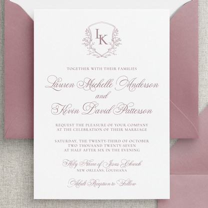 The Colette Semi-Custom Wedding Invitation