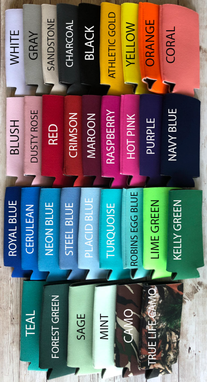 Foam Slim Can Coolers