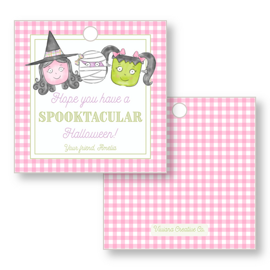 Spooktacular Halloween Tag - Pink