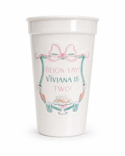 Custom Vinyl Stadium Cups