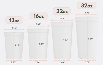 Custom Vinyl Stadium Cups